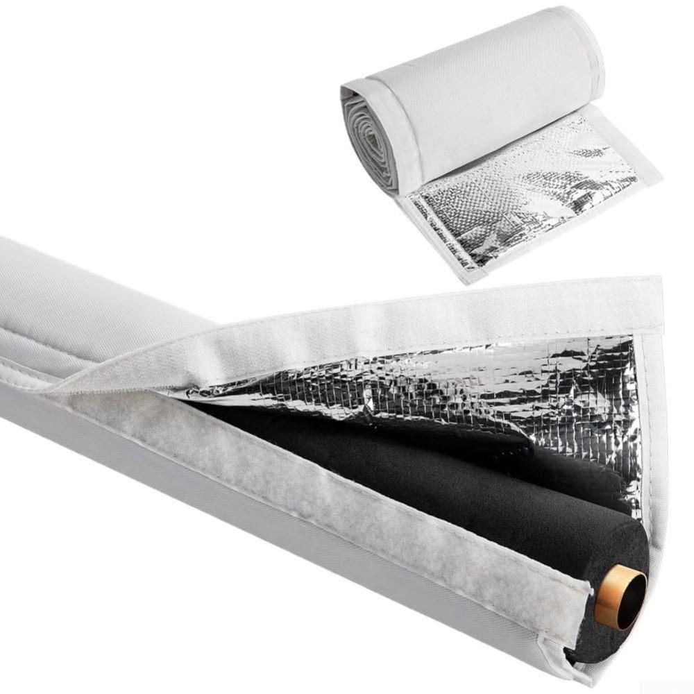 600D Oxford AC Pipe Insulation Covers 72x10.2 in HVAC Insulation Wrap  Outside Installation