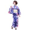Yukata Red Morning Glory and Nadeshiko On Navy 3 Piece Tokimeki Koi Yukata Navy [Brilliant Piece] Women's Set, Background, Set,