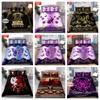 Tmarc Tee Personalized Butterfly Flower Black Home Bedding Set Quilt Cover Set