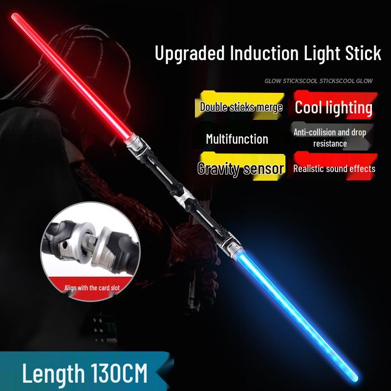 Men's & Children's Telescopic Seven-Color Laser Sword - Flashing Light for Street Vending & Night Markets