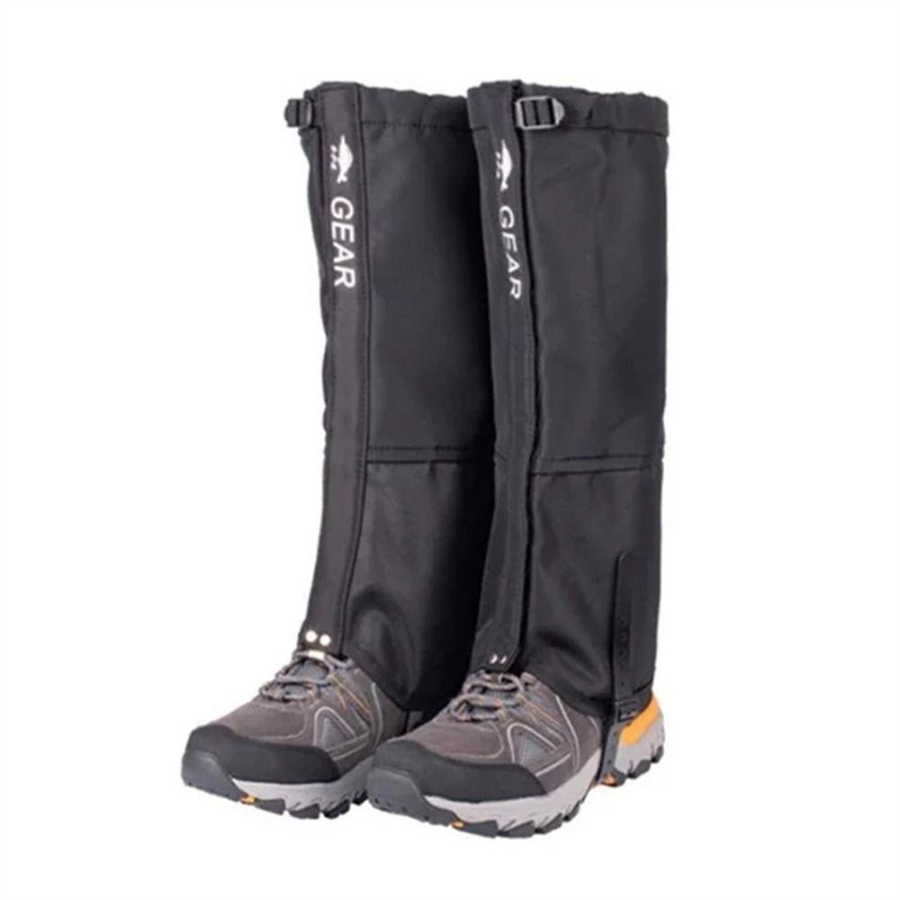 

Waterproof Leg Warmers Foot Cover Legging Shoes Skiing Hiking Leg Gaiter Winter Tourist XL чорний