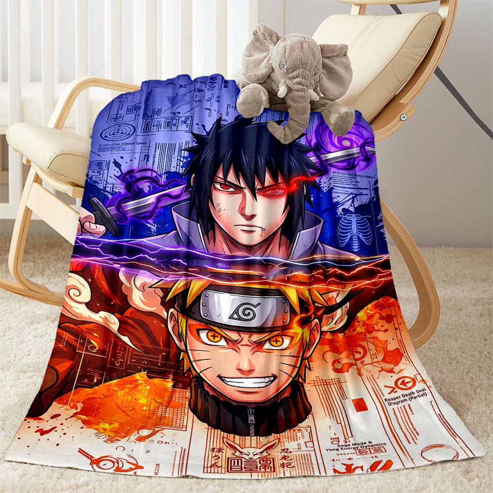 Naruto And Nine-tailed Fox Suitable Blanket for Offices, Travel, Living Rooms Also a Good Gift for Friends and Family Suitable for All Seasons.