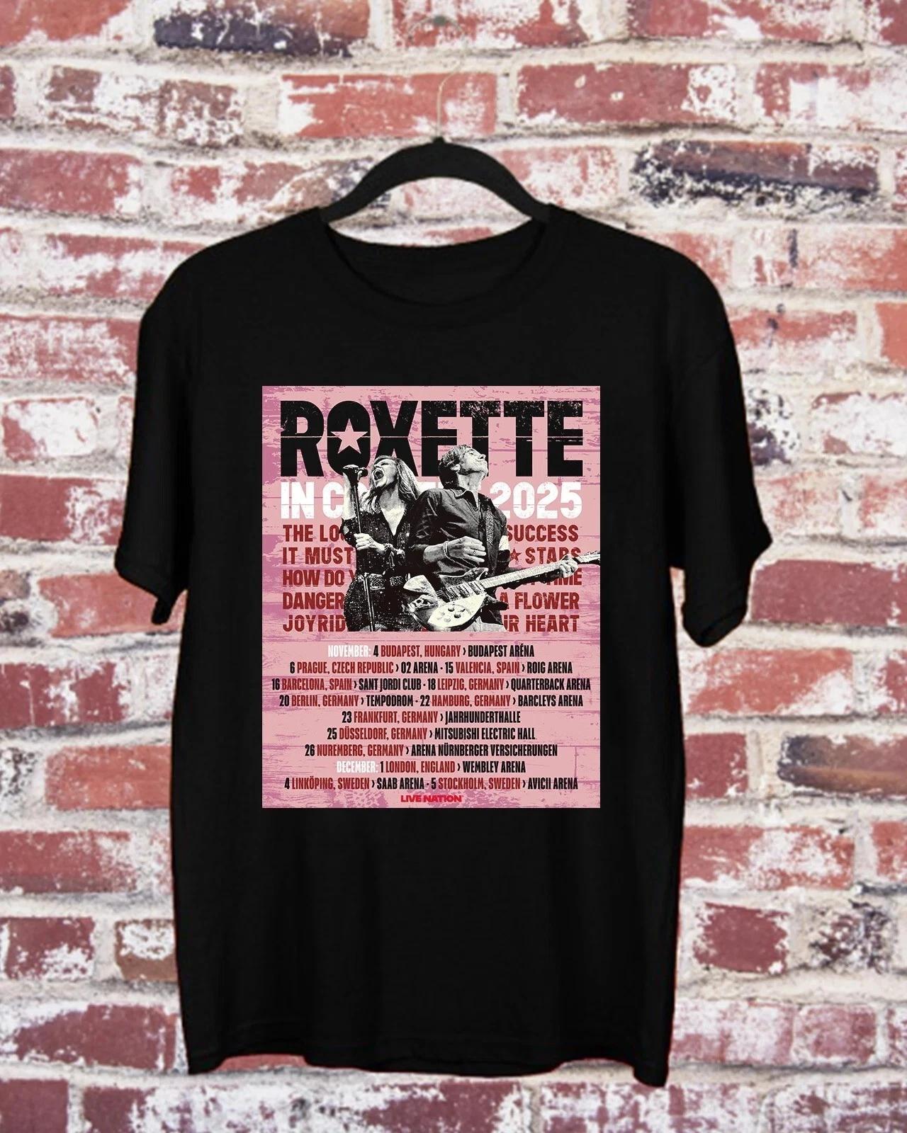 Roxette Band Tour Europe In Concert T Shirt Full Size S-3XL S