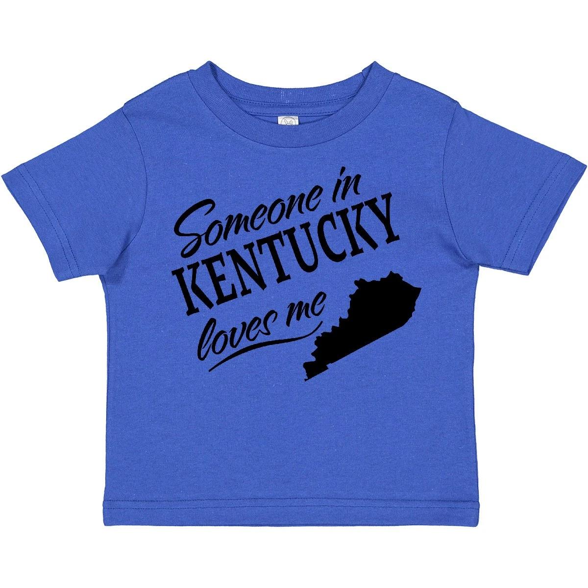 Inktastic Someone In Kentucky Loves Me Toddler T-Shirt Home Family Grandparents 110