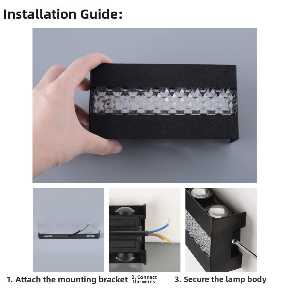 AC85-265V LED Wall Lamp Up Down Illumination 10W/8W/6W Waterproof Wall Light Modern Energy Saving Wall Washer Light House