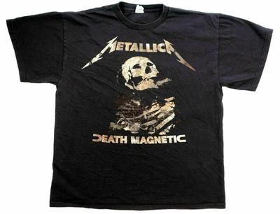Metallica Death Magnetic Vintage Tourdaten Doppelseitiges Unisex T-Shirt