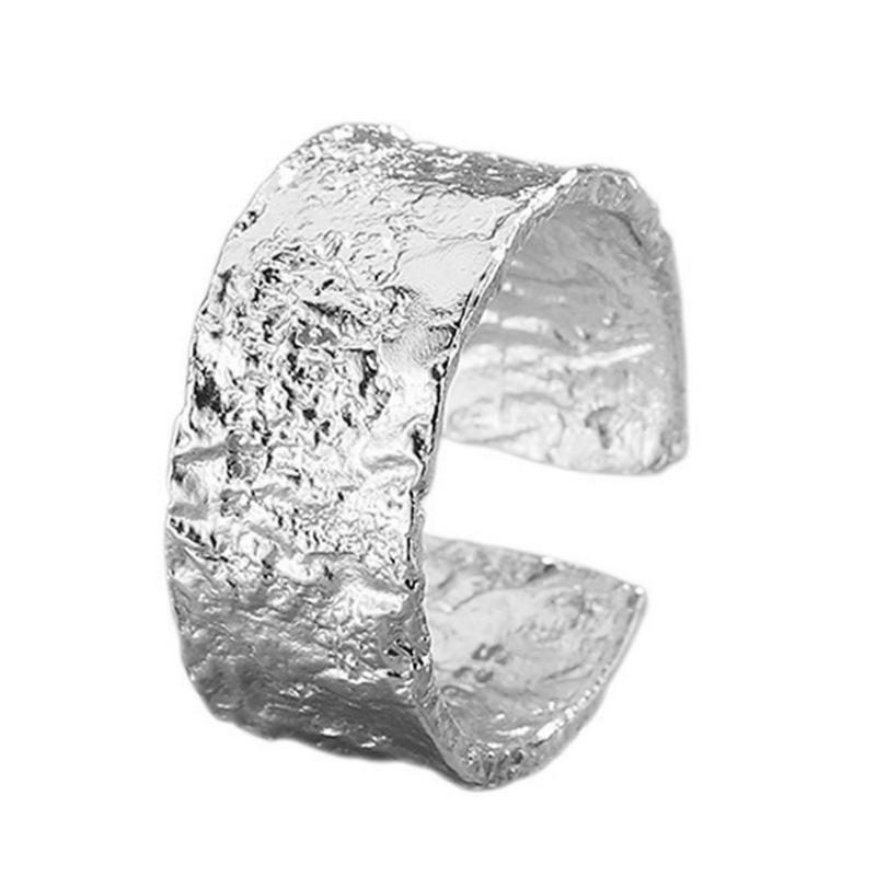 Prevent Allergy Silver Color Wedding Rings Creative Geometric Handmade Anillo Accessories Jewelry Gifts