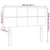 VidaXL LED Headboard Bedroom Furniture Single Bed Accessory Headboard Interior Light Grey 3121654