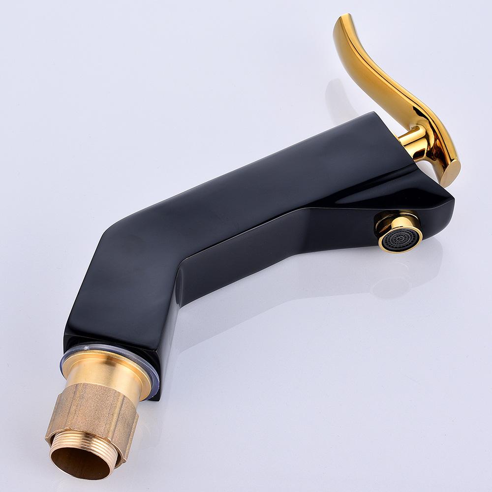 Innovative 1 Set Home Multi-color Basin Faucets Cold and Hot Water Taps Chrome  Black White Red Gold Purple Bathroom Sink Faucet