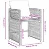 Garden Dining Set 9 pcs Beige Poly Rattan