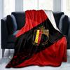 Belgian Football Association Emblem Blanket Suitable for Sofas, Beds, Offices, And Camping - Perfect Gift for Halloween Christmas