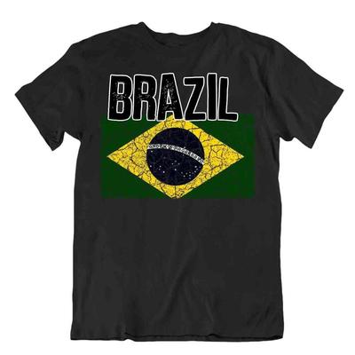 Flagge T-Shirt Brasilien Mode Land Souvenir Geschenk T-Shirt Stolz Logo