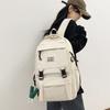 Women's Backpack School Bag Men Solid Color Backpack Travel Bag