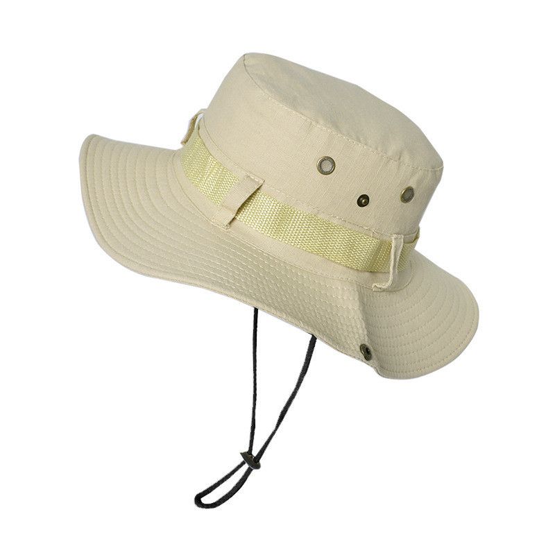 

9222 New Arrival New Arrival Hat Mountaineering Fishing Outdoor Men s Big Brim Sun Hat Breathable Sun Protection Bucket Hat Beige