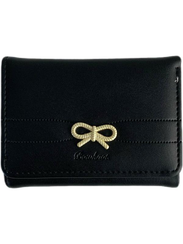 Women's Bowknot Short Foldable Wallet - Korean Style