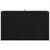 Sideboard in Black Oak Look 100 x 33 x 59.5 cm Engineered Wood