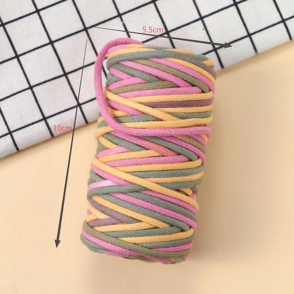 Gradient 3mm Cotton Cord for DIY, Braided Bags, Phone Lanyards & Macrame (30m)