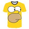 Summer Trend: The Simpsons 3D Printed Children's T-shirt Short Sleeve