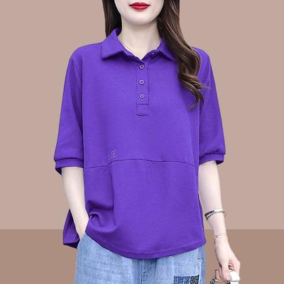 Fashion Loose Plus Size Short Sleeve European Style T-shirt Women's European Trendy Loose Fit Oversized Tee Top