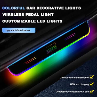 Car Wireless LED Threshold Light For GR Chr Yaris Corolla Auris Hilux Celica Verso Rav4 Prius Camry Raize Innen C-HR BZ4