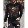 Women O Neck Long Sleeve 3d Print T Shirt