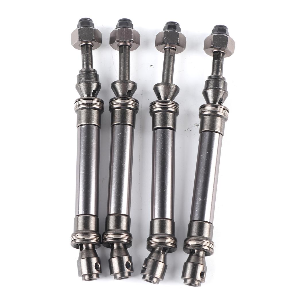 4Pcs CVD Front Rear Drive Shaft Metal Transmission Axle for Traxxas Slash 4X4 110 RC CarTitanium