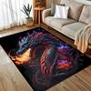 1PC Colorful Dragon Breathing Fire Carpet for Living Room Bedroom Sofa Home Decor Rus Non-slip Floor Mat Luxury Gift