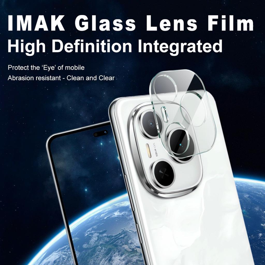 IMAK For Honor Power 5G Tempered Glass Camera Lens Protector+Acrylic Lens Cap
