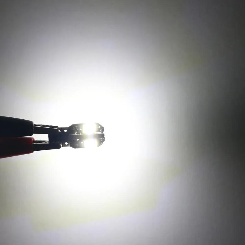 

10PCS W5W T10 LED Bulbs - 5730 8SMD Canbus Error Free 12V for Car Interior Map Dome Parking Lights белый