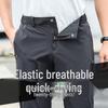 Чоловічі великих розмірів швидковисихаючі штани прямого крою з крижаного шовку для літньої роботи на відкритому повітрі
