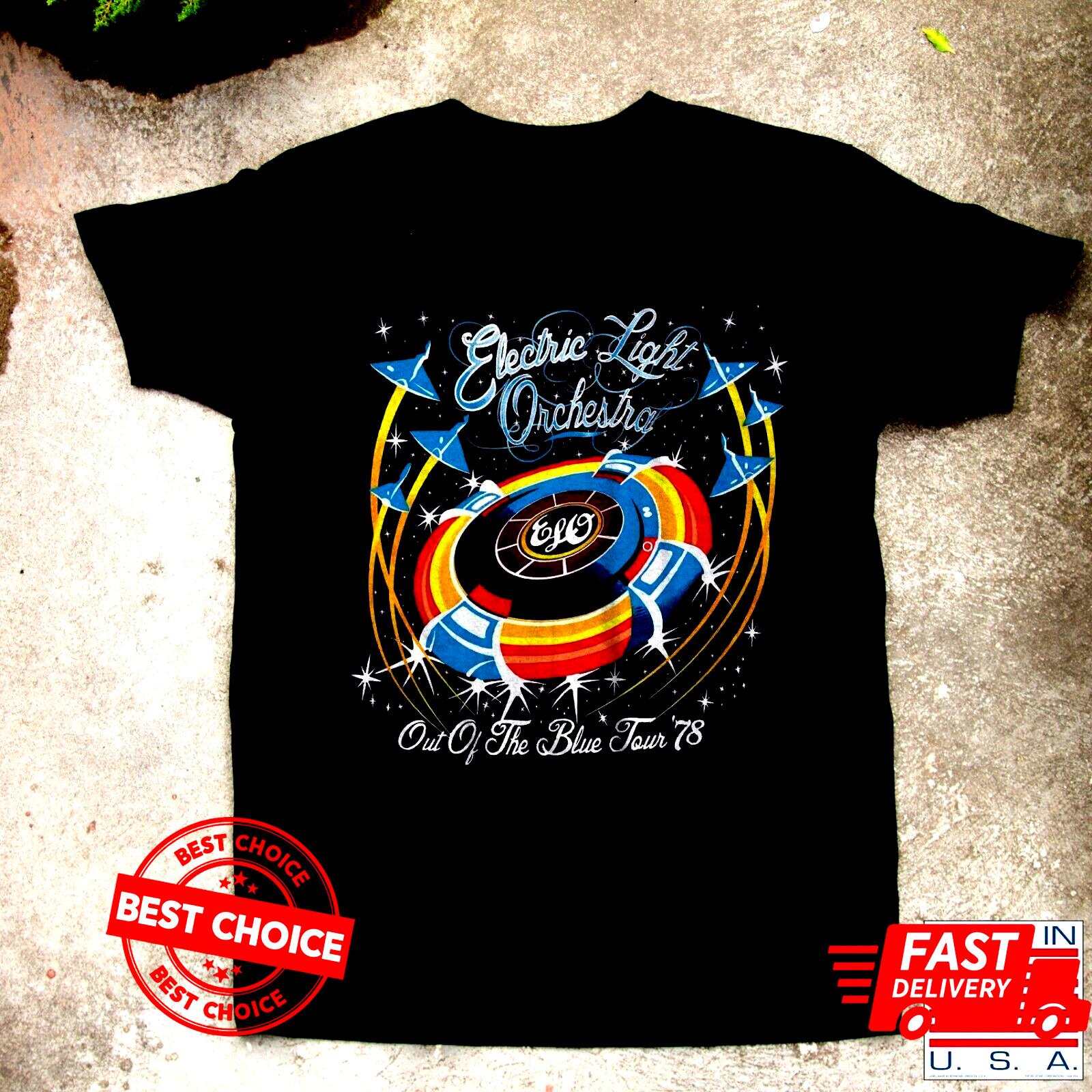 Electric Light Orchestra Out Of The Blue Tour 1978 T-Shirt S-3XL Q9685 L