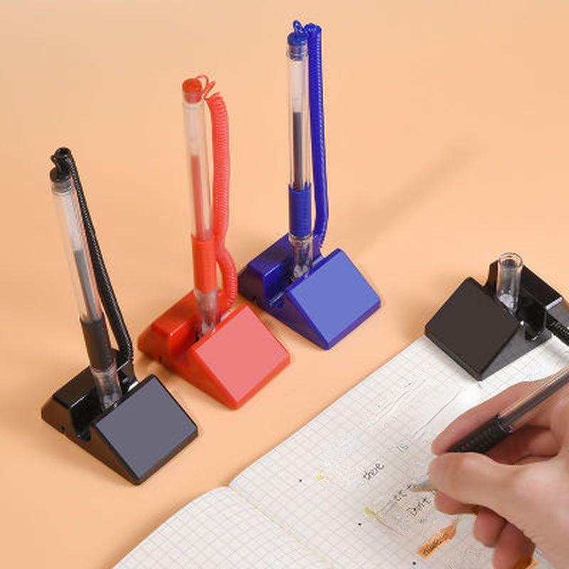 1 Pc Schreibtisch Halter Feste Gel Stift Zähler Werbung Unterschrift Stift Büro Schule Schreibwaren Tisch Gel Stift