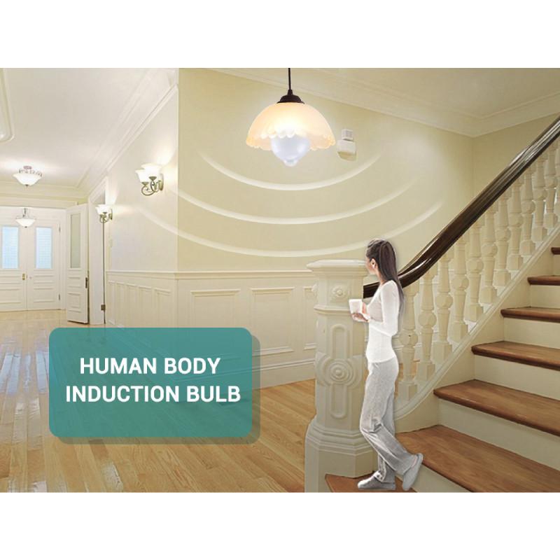 E27 Human Led Motion Sensor Bulb Lamp For Home Use And Corridor Lighting Tool