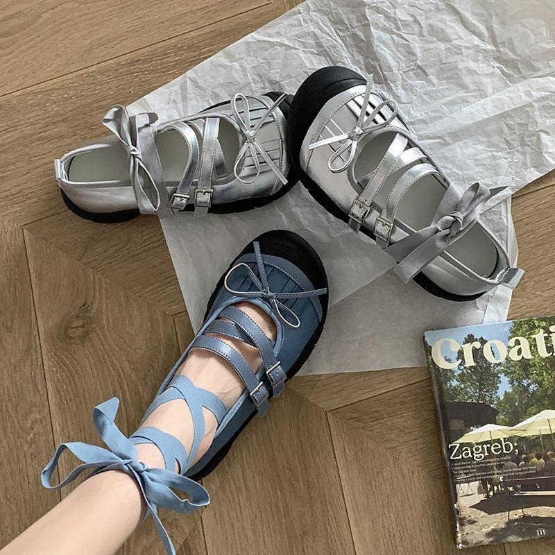 Kotníkové šněrovací dámské boty Mary Jane Módní mělké s motýlkovou mašlí Jarní podzimní dámské ležérní baleríny Taneční párty plesové boty