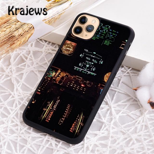 Cool Airplane Cockpit Phone Case Cover For iPhone 17 Air 16 15 14 plus 12 13 pro max coque Shell Fundas
