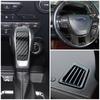 Car Steering Wheel Button Panel Gear Shift Knob AC Outlet Cover Trim Sticker for Ford Everest 2015-2019 Ranger 15-17 Accessories