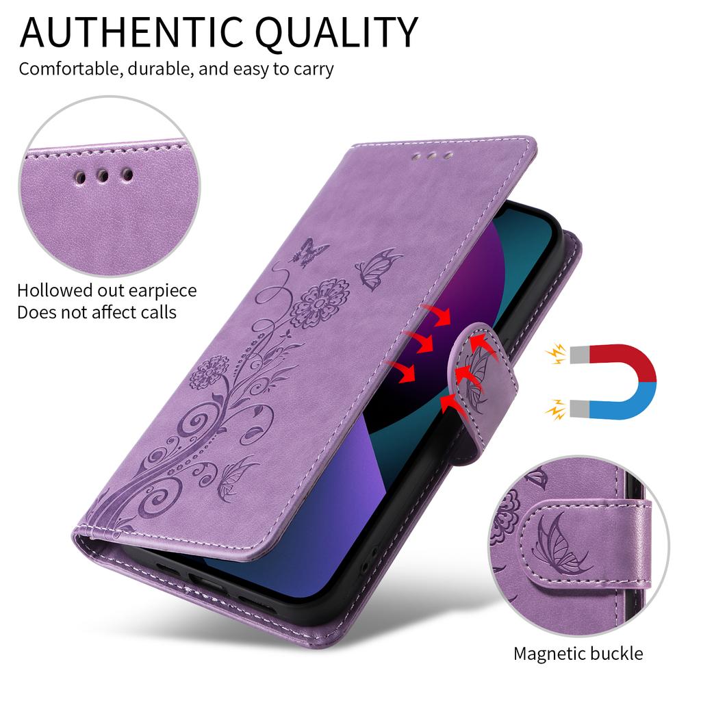 For Xiaomi 15 Ultra Case Butterfly Floral Imprint Wallet Stand Leather Phone Cover