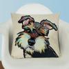 Fashion Cartoon Dog Waist Throw Cushion Cover Linen Pillow Case Home Sofa
