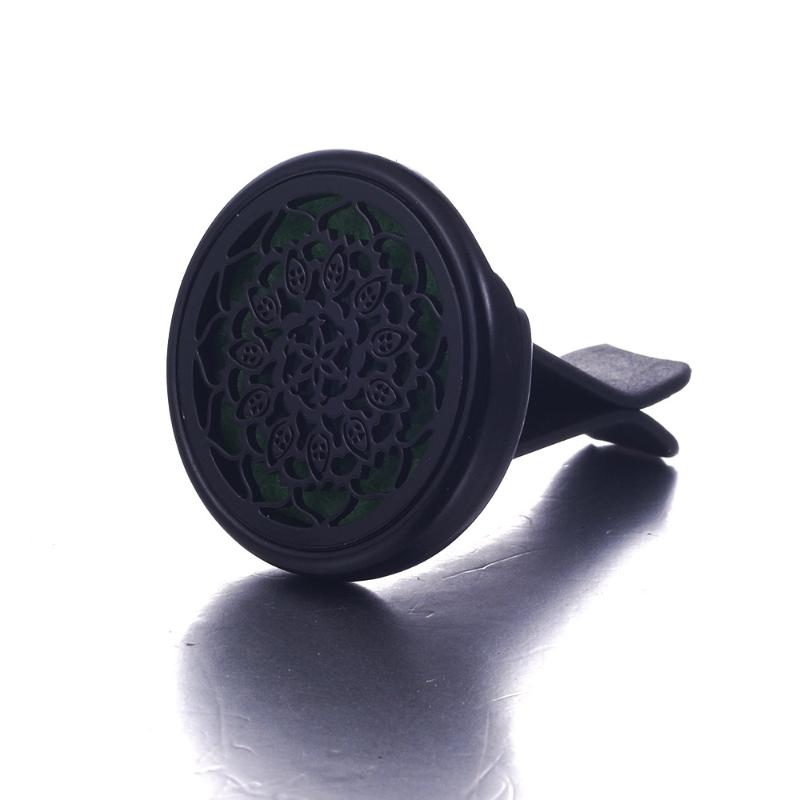 2026 Neuer Vintage Schwarzer Aromatherapie Diffusor Anhänger Medaillon Auto Parfüm Diffusor Lüftungsklemme Lufterfrischer Aroma Schmuck Zubehör