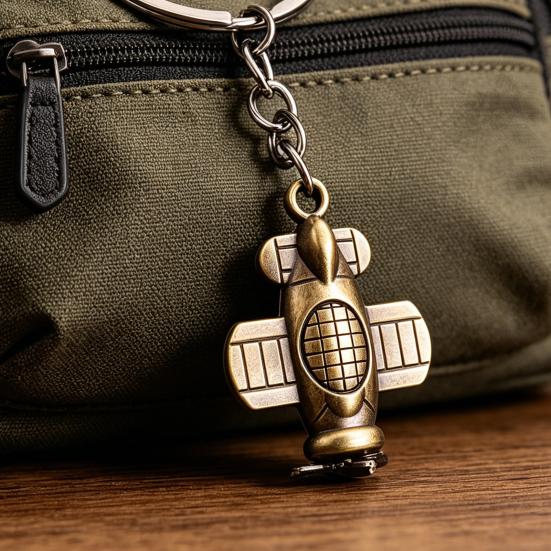 2 шт. Брелок для ключів Літак Ретро-форма літака Міцний сплав Кільце для ключів Брелок у вінтажному стилі для сумок Гаманця Шарм