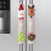 3Pcs/set Elk Christmas Fridge Handle Cover Santa Claus Refrigerator Handle Sticker  Kitchen