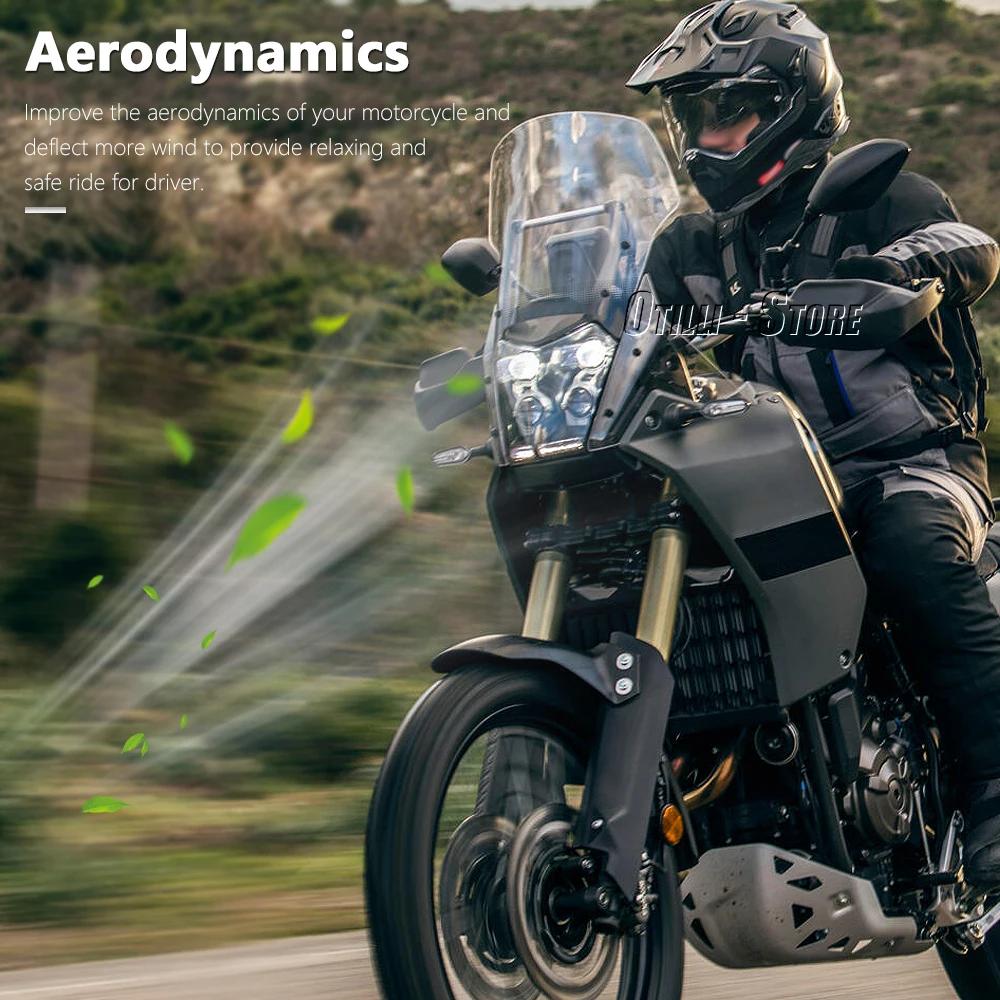 For Yamaha Tenere 700 Tenere700 TENERE tenere 700 2021 2022 2023 2024 Motorcycle Black/Smoky/Transparent Windshield Windscreen