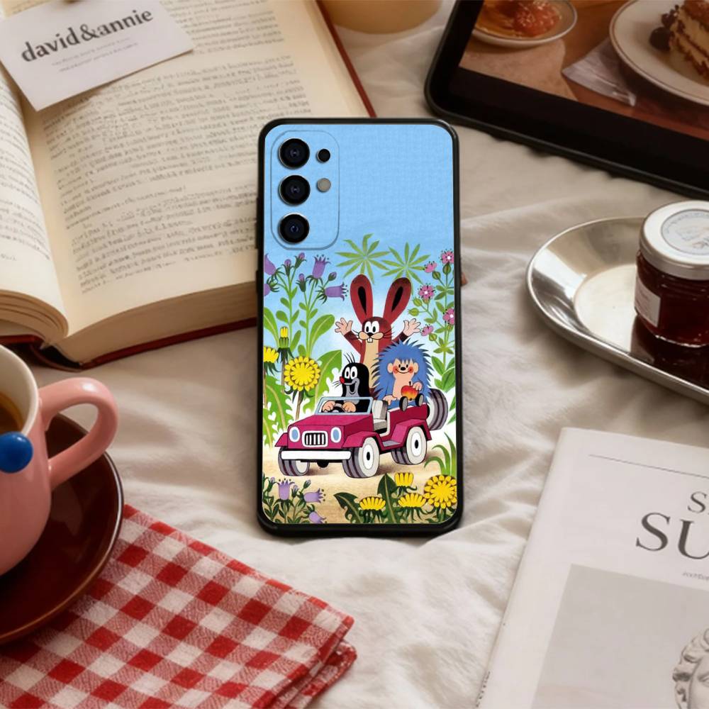 S-Sweet Cartoon T-The L-Little Mole Phone Case For Samsung S 25,24,23,22,30,21,10,9,Ultra,Plus,Lite,FE,4,5 G Soft Black Case