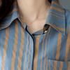 Spring Autumn Vintage Striped Print Loose Casual Cotton Shirt Ladies Long Sleeve Elegant All-match Blouse Femme Cardigans Tops