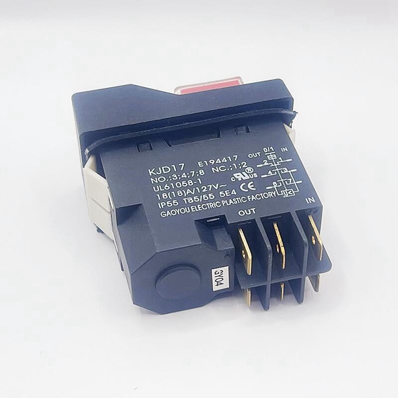KJD17 6 Pins Electromagnetic Start Push Button Switches IP55 Waterproof Equipment Safety Switch