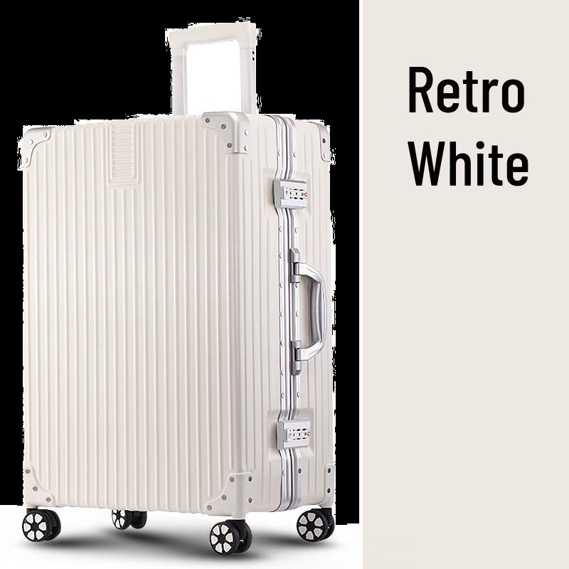 LIDU Vintage Aluminum Alloy Suitcase