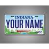 Personalized Indiana Custom Text Metal Sign Tin Sign Wall Art Home Decor Retro Vintage