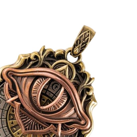Collier Tarot Vision Pendentif Œil Voyant Collier Symbole Carte de Tarot