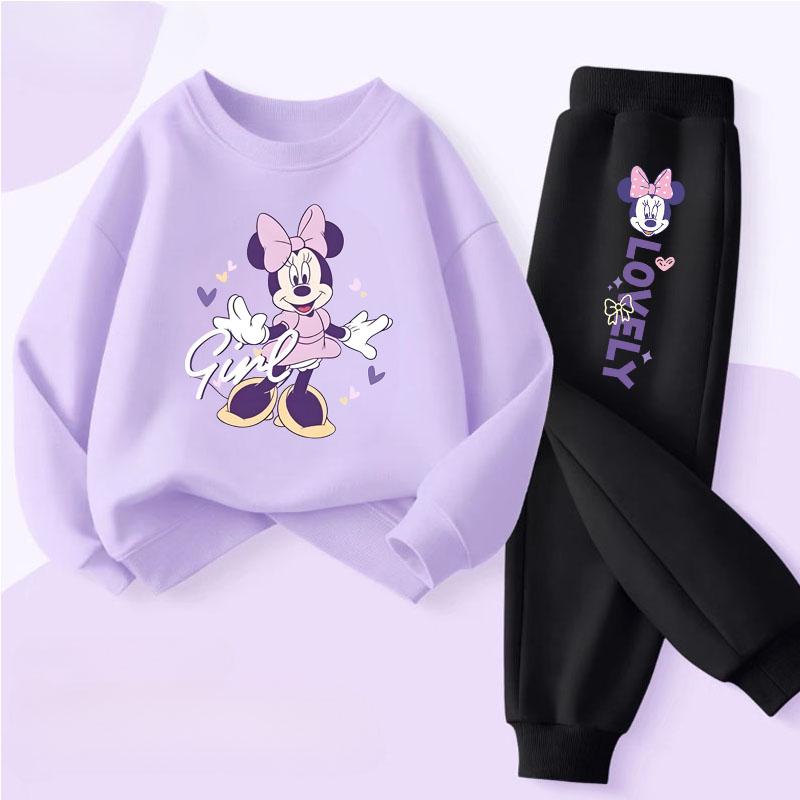 Spring Autumn New Style Children's Clothing Sets Baby Girls O Neck Sweatshirt Pants Two Piece Set Kids Breathable Thin Tracksuit