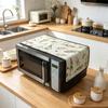 30x90cm Dust Resistant Cotton Linen Microwave Cover Household Linen Cloth
